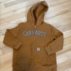 Carhartt Tan Kids Zip-Up Hoodie
